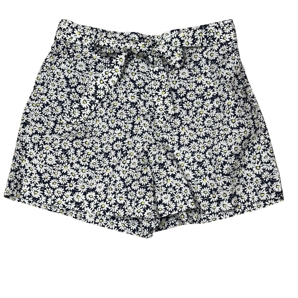 J.Crew Floral Shorts‎ Women's Size 4 Elastic Waist Pockets 3.5" Inseam High Rise